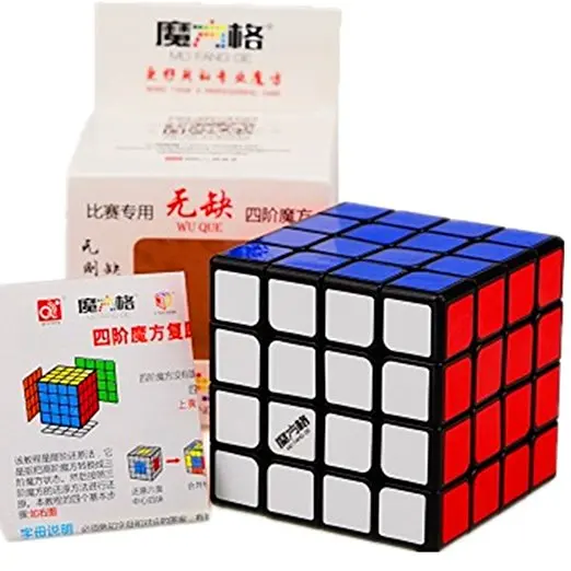 Ци Wuque черный Qiyi Wushuang Stickerless Qiyi Wuhua черный Qiyi Wuji Stickerless Mofangge белый - Цвет: Qiyi Wuque 4x4 Black