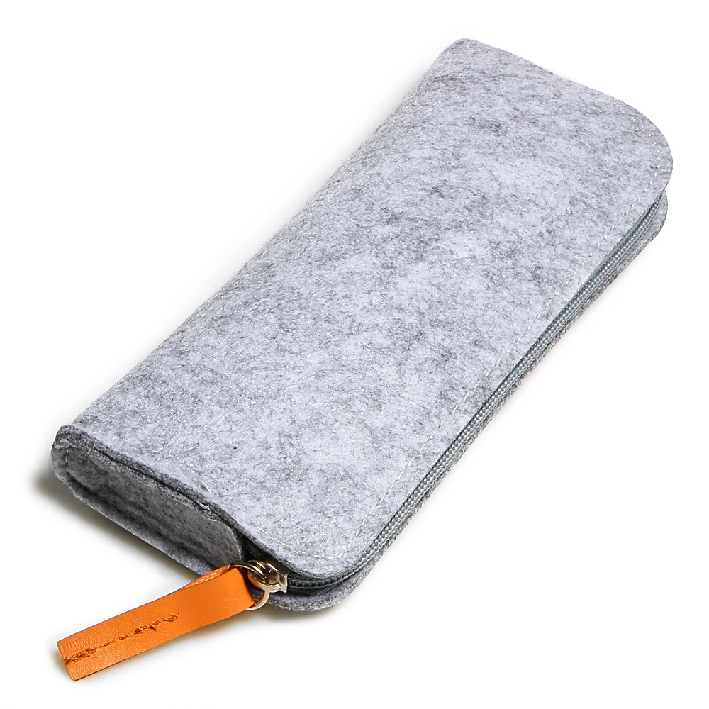 Творческий молния шерсть войлочный Футляр Большие сумки для хранения овечьи