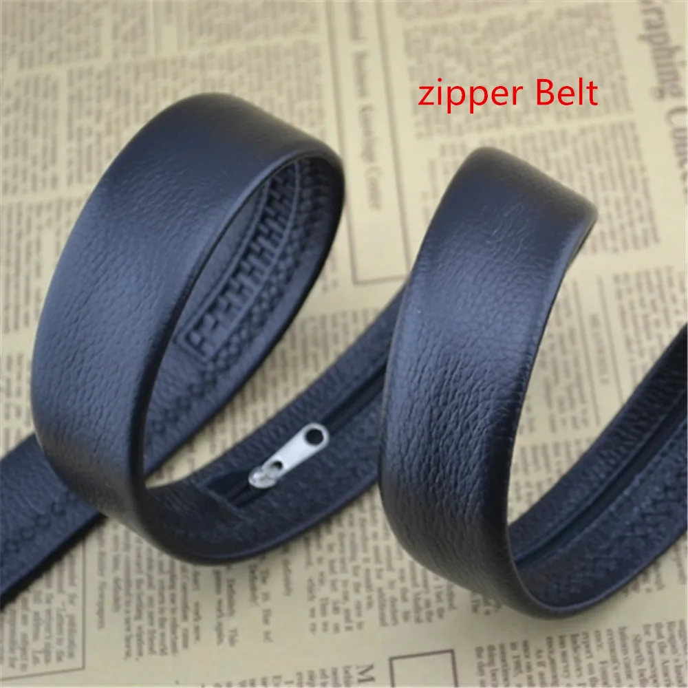 Кожаная полоса 2018 того со скрытой карманом для денег черный чехол на молнии ремни