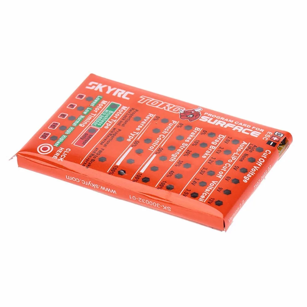 SKYRC программа карта для Leopard Toro 60a 120a бесщеточный ESC Скорость контроллер|program card|esc