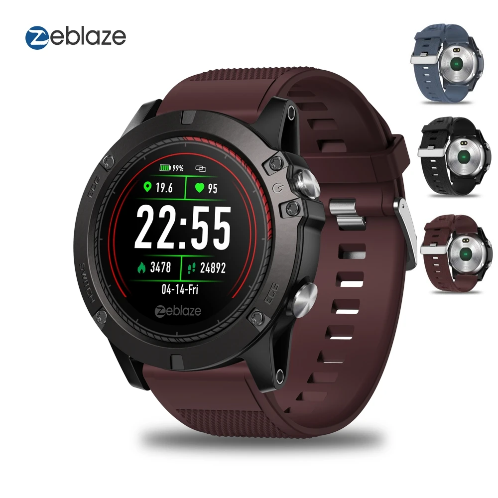 Оригинальные Смарт часы Zeblaze VIBE 3 ЭКГ мгновенный по требованию цветной дисплей