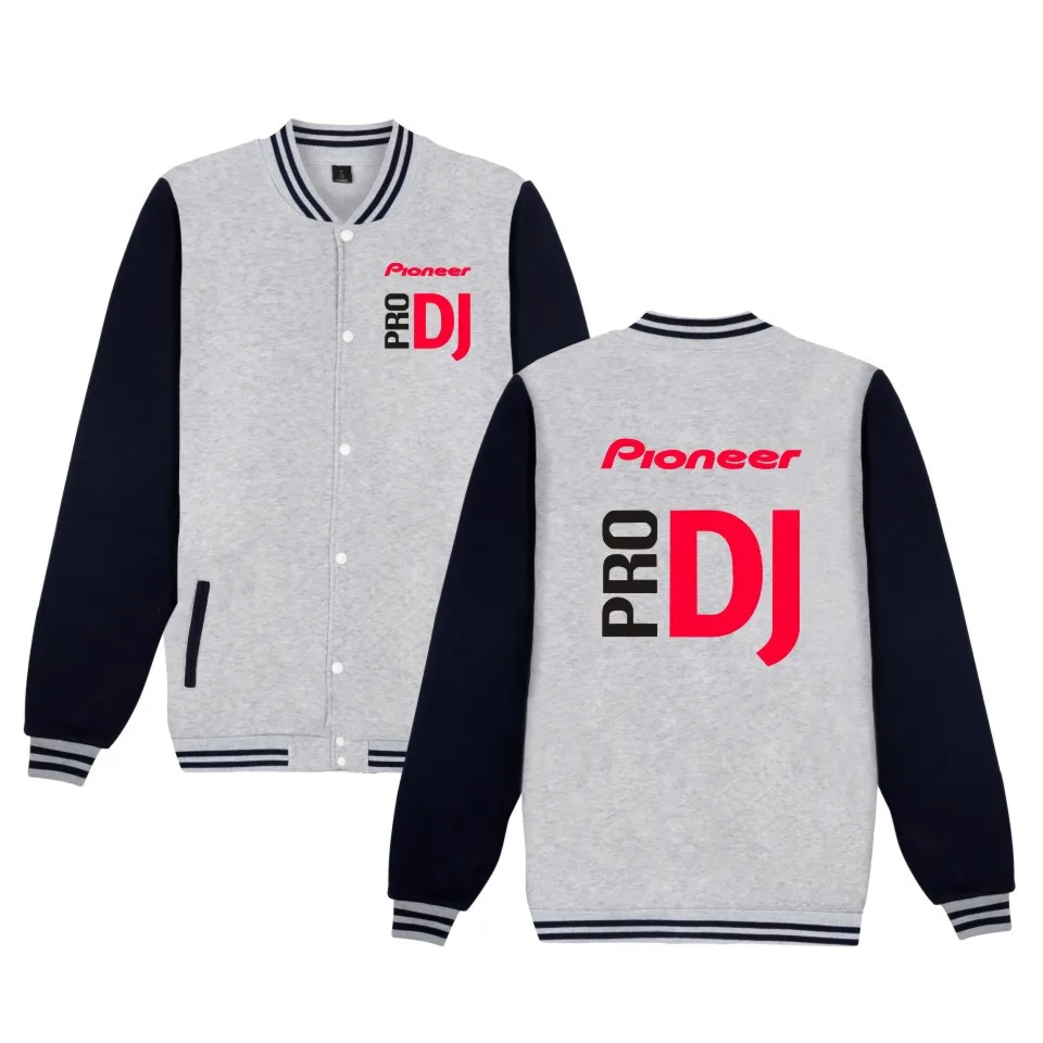 

Pioneer Pro Dj printed fashion sport Baseball Jacket men women Sweatshirts coat tops casual long sleeve harajuku hoodies Jackets
