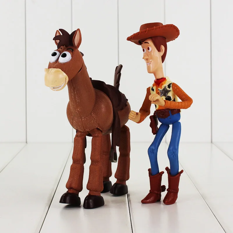 4 шт./лот игрушка история фигурка Базз Лайтер Джесси Вуди бульдог лошадь забавная