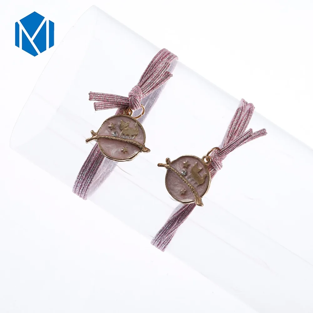 M MISM 1Pot = 12 шт., для девочек, имитация жемчуга, сетчатая пряжа, конский хвост, бусины для волос "галстук", женские эластичные резиновые держатели, аксессуары для волос