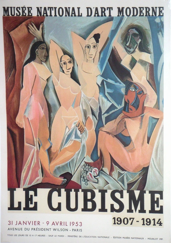 Известная картина Cubism винтажный Ретро Крафт холст рисунки постер карты домашний