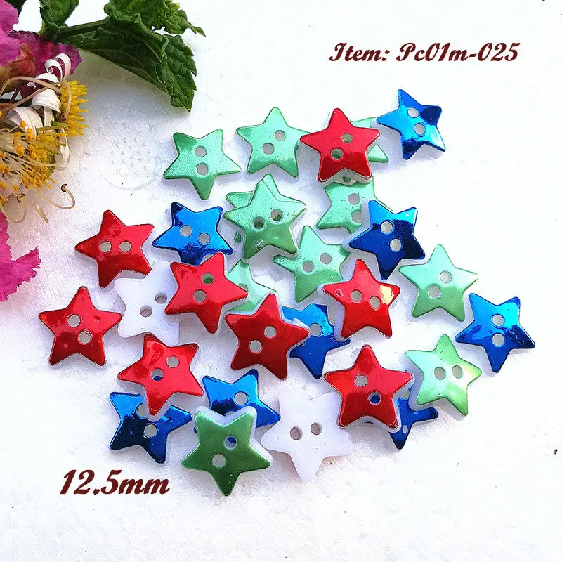 50 шт один/смешанный цвет красный синий зеленый звезда Рождественские