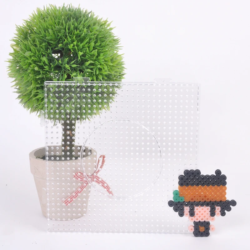 5 мм 6 шт. большие бусины для дрели Perler Hama плавкие большой квадратный прозрачный
