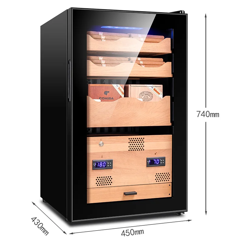 FUKE шкафчик для хранения сигар "humidor" светодиодный свет хьюмидор кулер шкафчик фирмы "humidor" сигары кулер FK-339C
