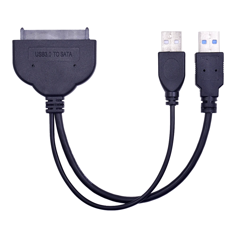 CHIPAL USB 3 0 до 7 15 22Pin SATA Кабель адаптер Внешний 2 Шнур питания для 5 &quotSsd Hdd конвертер