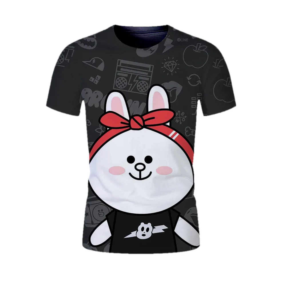 3D пивная коричневая футболка мужская Cony Boys Harajuku Wo мужские парные Свитера Мужская