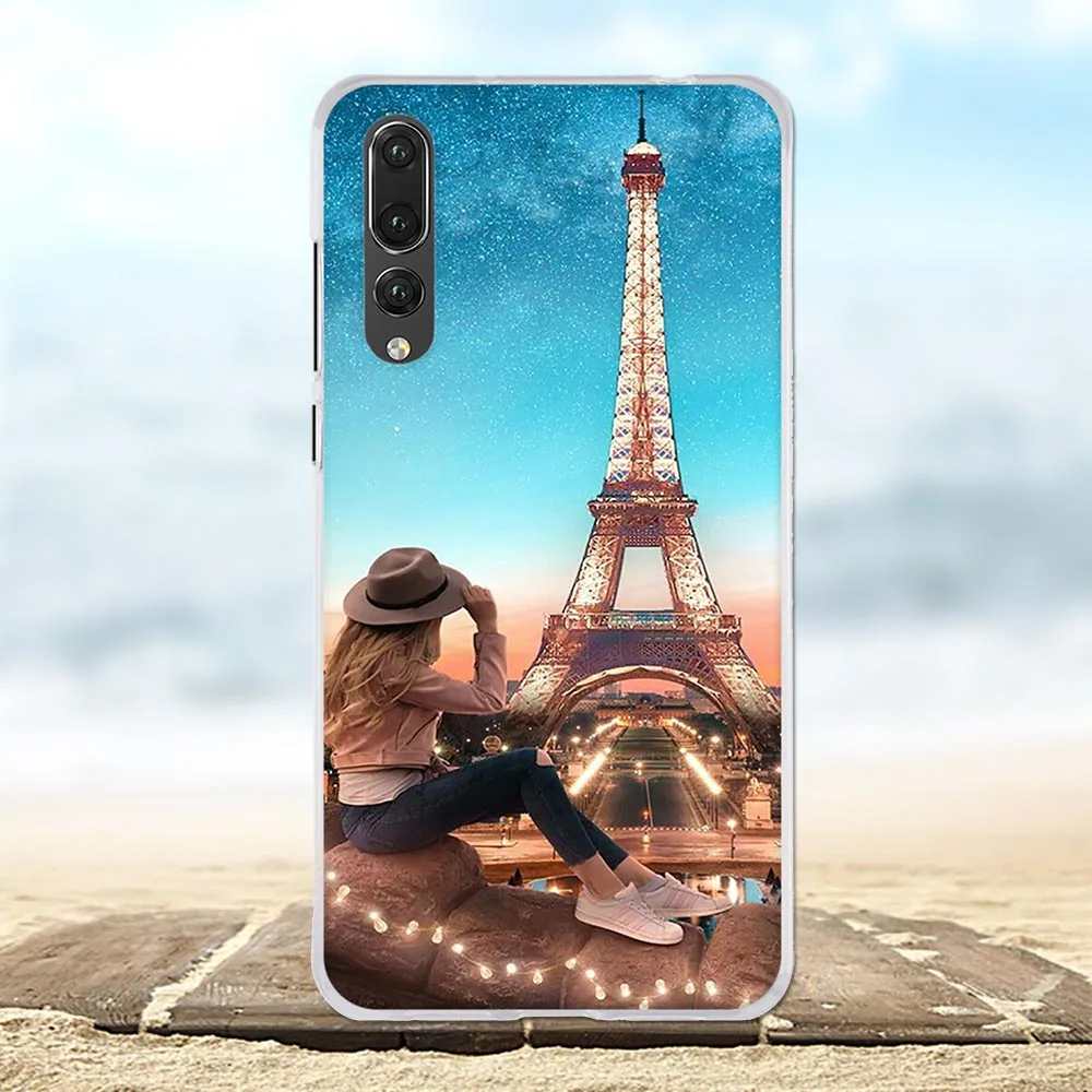 Чехол для Huawei P20 Pro мягкий силиконовый чехол из ТПУ CLT-L09 CLT-L29 пляжный с узором Plus |