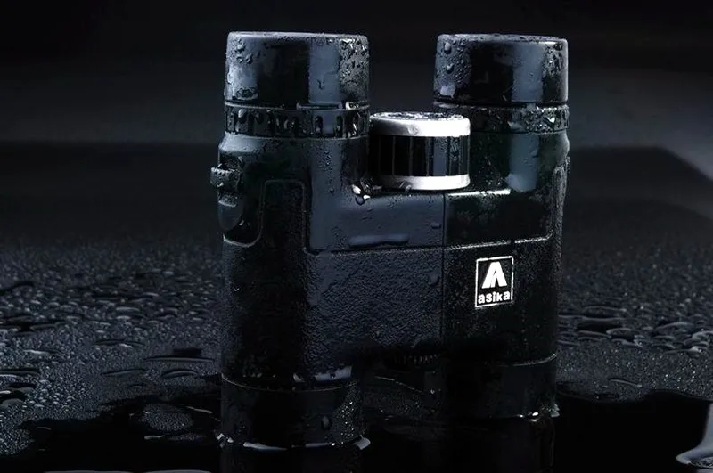 Asika 8x32 компактный бинокль для наблюдения за птицами HD военный телескоп для охоты и путешествий с ремешком высокое прозрачное видение черный