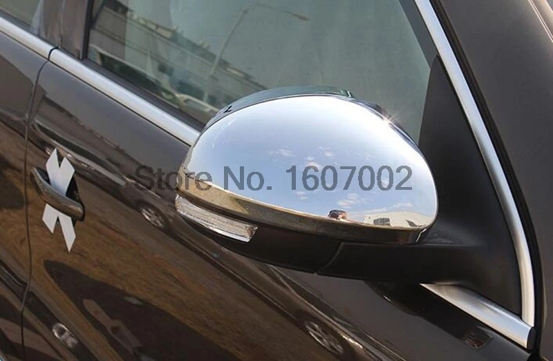 Для Volkswagen VW Tiguan 2012 2013 2 шт хромированная внешняя накладка на зеркало заднего вида автомобиля защитные молдинг отделка Аксессуары