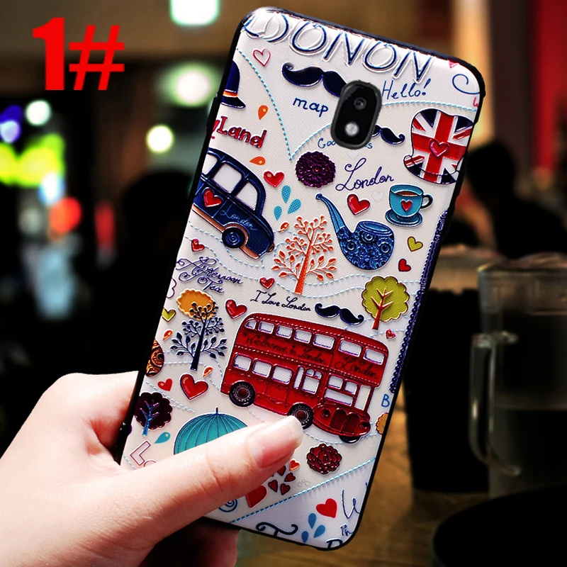 Bus YonLinTan роскошный чехол, чехол, чехол для Samsung Galaxy J3 J330 чехол на заднюю панель телефона 3D милый мобильный телефон 360 чехол s Аксессуары - Цвет: Bus