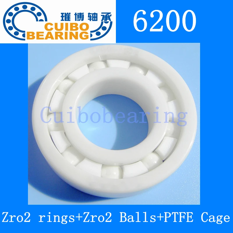 

Full Ceramic ZrO2 6200 10*30*9mm Deep Groove Ball Bearing/Ceramic Ball Bearing 6200
