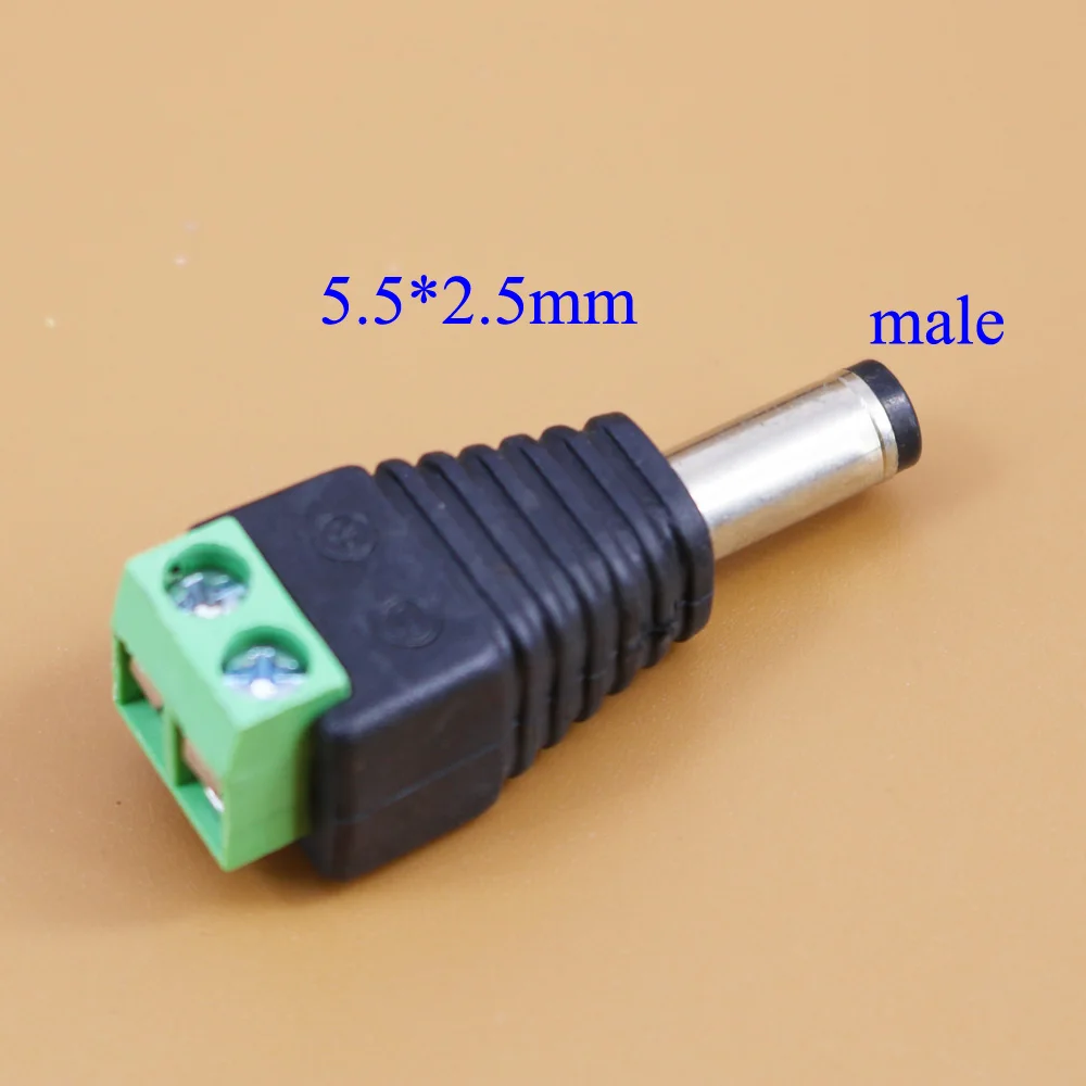 YuXi male and female DC Power plug 5.5 x 2.1MM 5.5*2.5MM BNC/RCA 12V 24V Jack Adapter Connector Plug | Компьютеры и офис