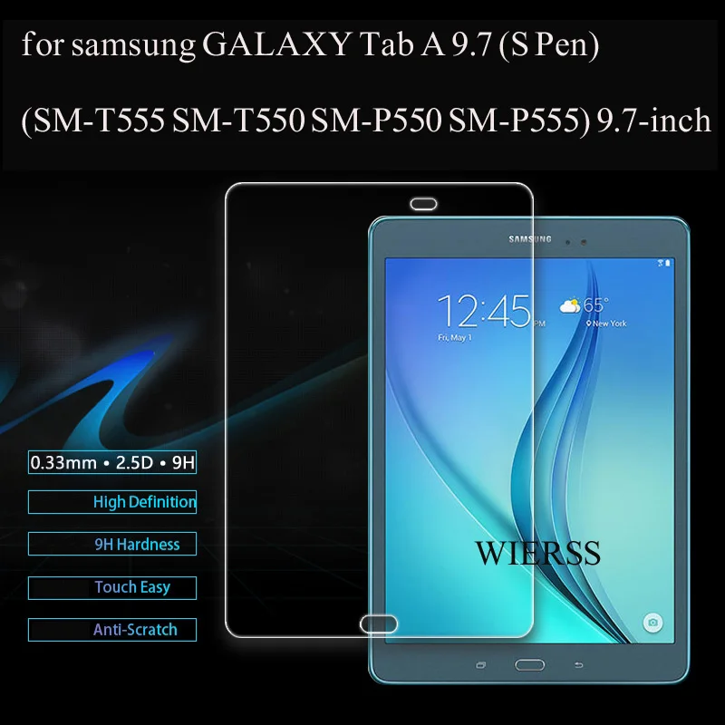 Защитная пленка на экран из закаленного стекла для samsung GALAXY Tab A 9 7 T555 T550 P550 P555 дюйма