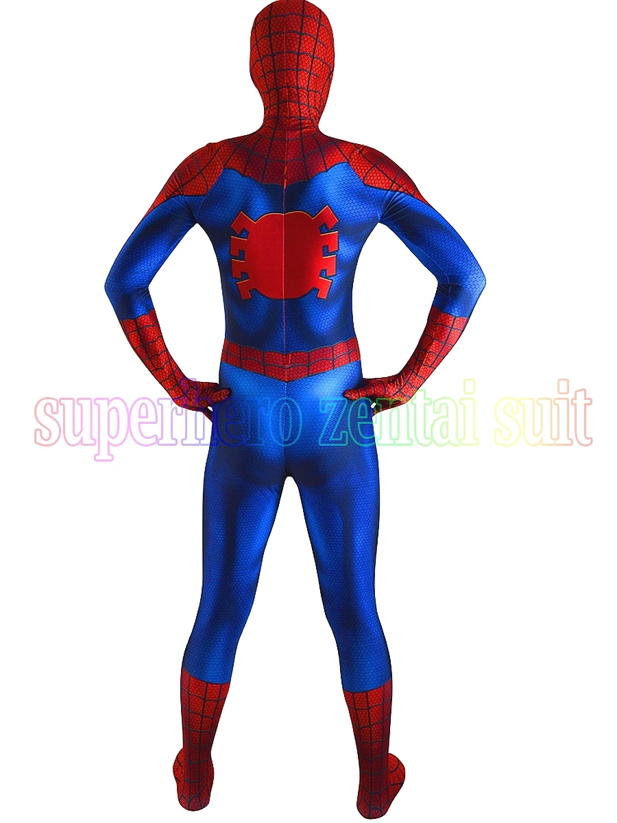 Новейший Удивительный костюм Человека паука спандекс 3D печать Хэллоуин косплей