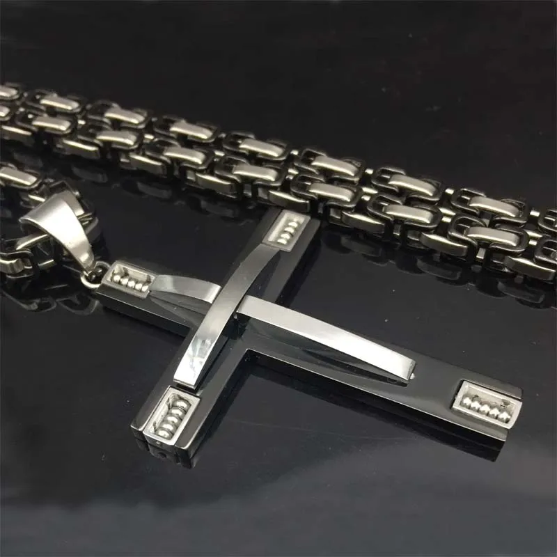 Цепочка-чокер с подвеской в виде креста 21 65 дюйма 5 мм | Украшения и аксессуары