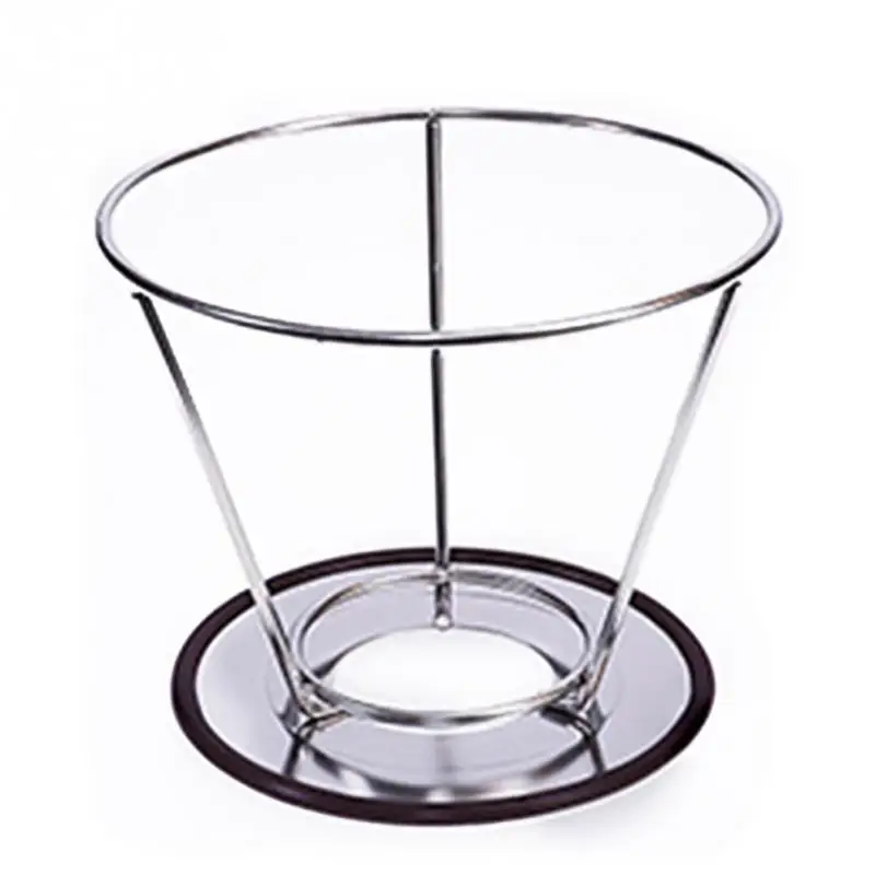 Двухслойный фильтр для кофе из нержавеющей стали многоразовый конус капельницы