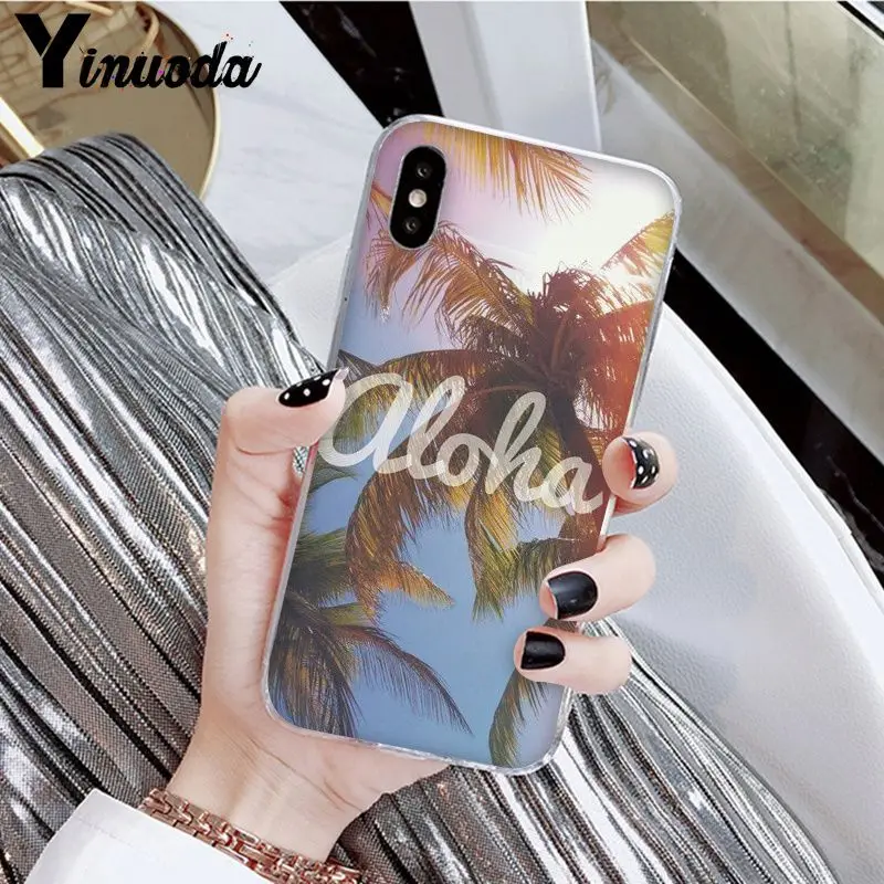 A12 Yinuoda Hello Hawaii Aloha DIY Роскошный Высокий протектор на конце чехол для Apple iPhone 8 7 6 6S Plus X XS MAX 5 5S SE XR мобильных телефонов - Цвет: A12