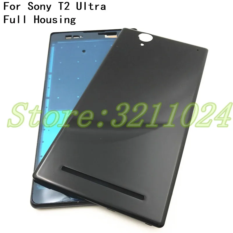 Полный корпус для Sony Xperia T2 Ultra с одной/двойной картой Безель средняя рамка лицевая