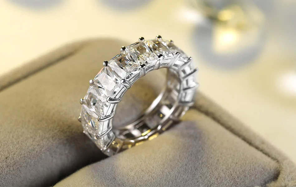 ORSA JEWELS женское кольцо обручальное и обручальное кольцо Роскошные AAA ослепительный фианит Вечность Кольца Модные женские ювелирные изделия AOR146