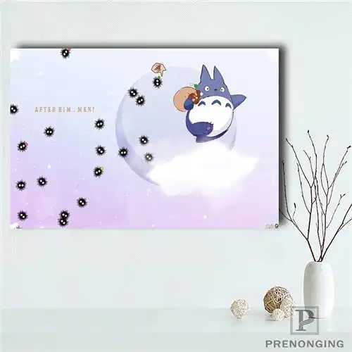 Оригинальный холщовый постер tonari_no_totoro печатные постеры тканевые настенные