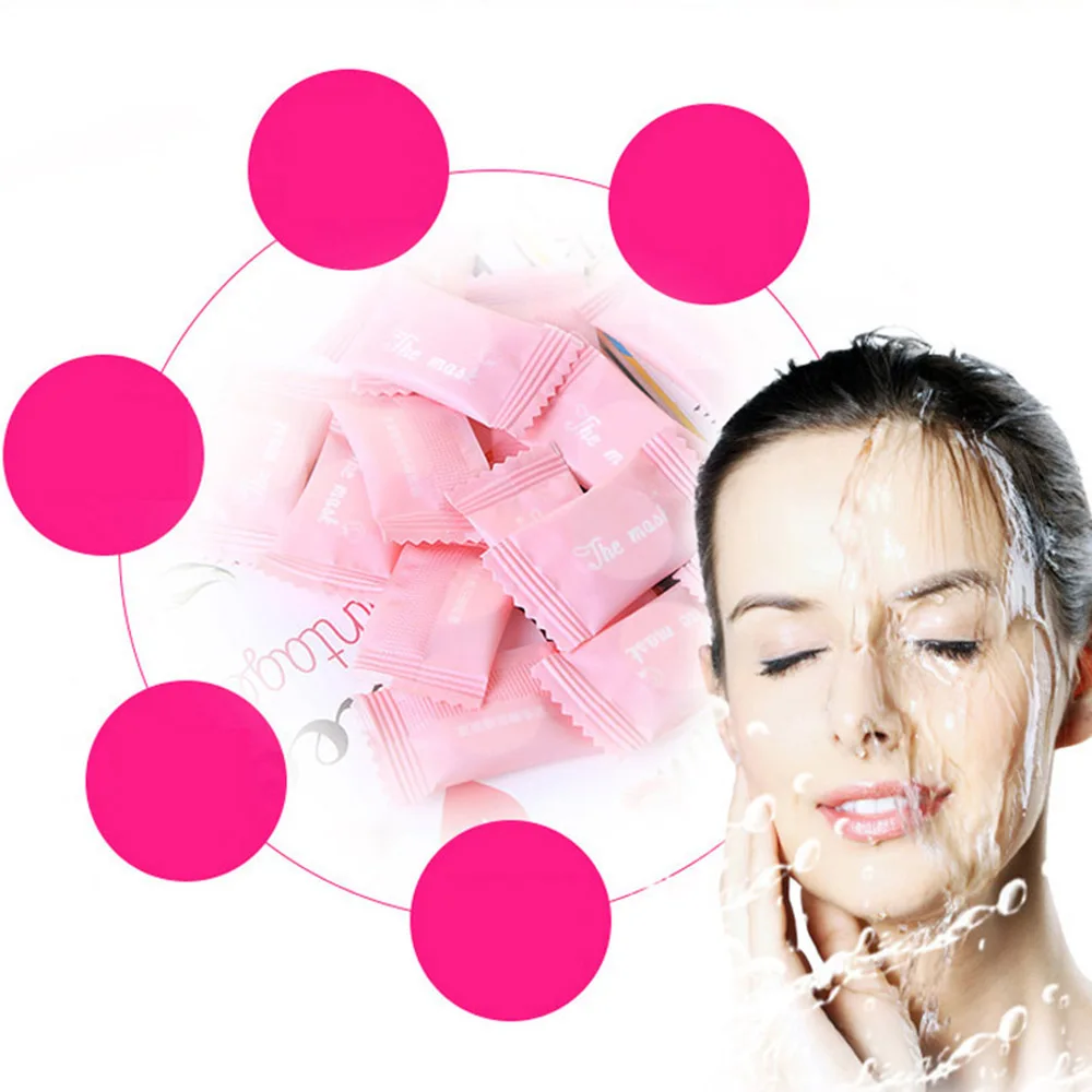 Обернутые маски одноразовые для лица сжатые бумажная натуральная бумага ухода