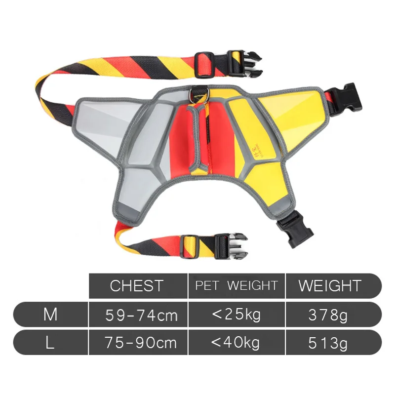Светоотражающий массажный жилет для собак Сбруя средних и больших Хаски Аляска