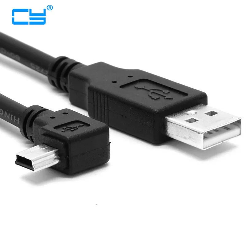 U2 057 LE Mini USB B Тип 5pin мужской левый Угловой 90 градусов к 2 0 Мужской кабель для