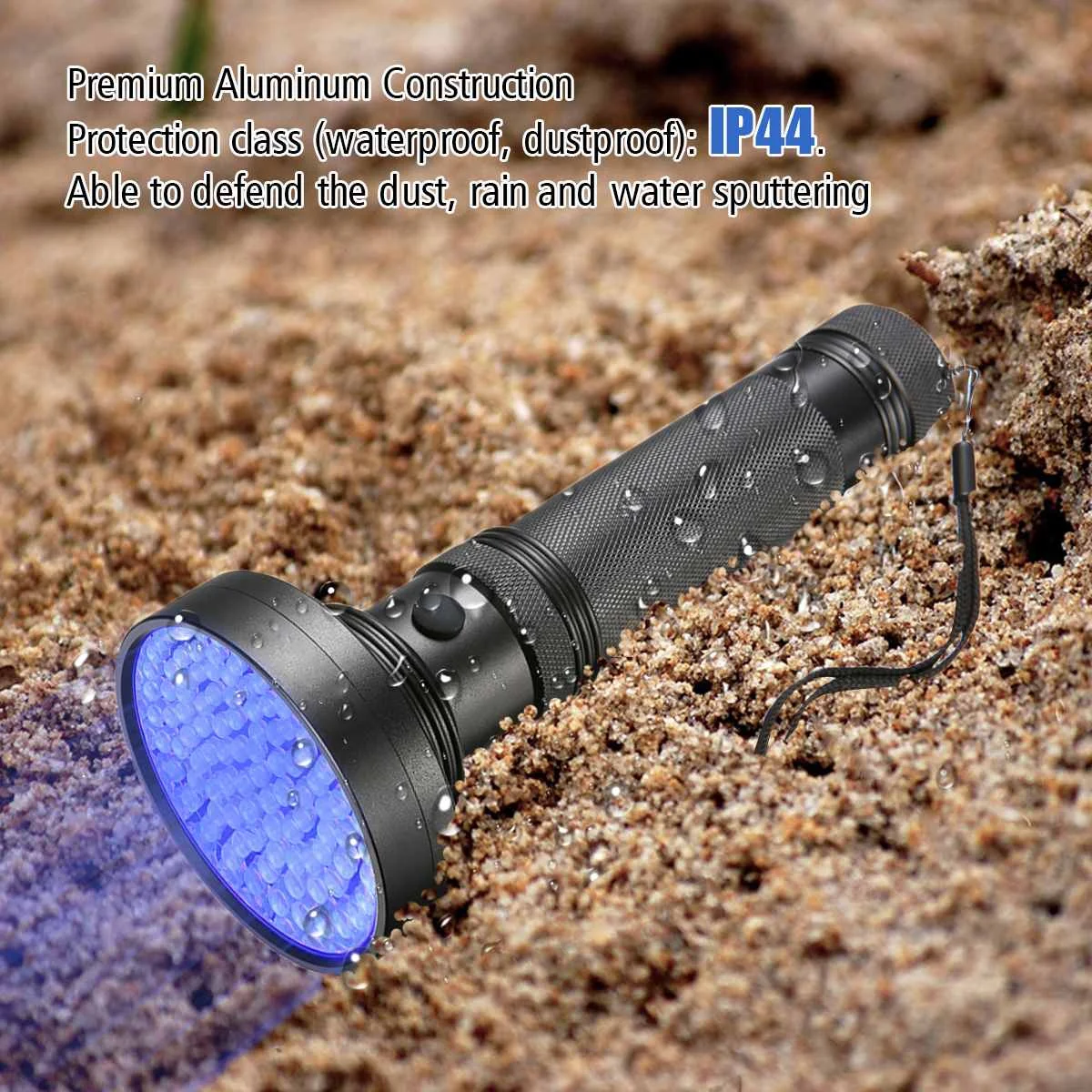 XANES U05 УФ светодиодный фонарь 100 светодиодный s 395nm фиолетовый факел свет лампы детектор с лампой чёрного света для собак мочи домашних животных Красители и постельное