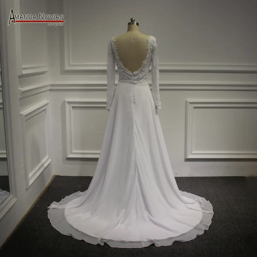 Сексуальное Кружевное пляжное свадебное платье с глубоким v образным вырезом и