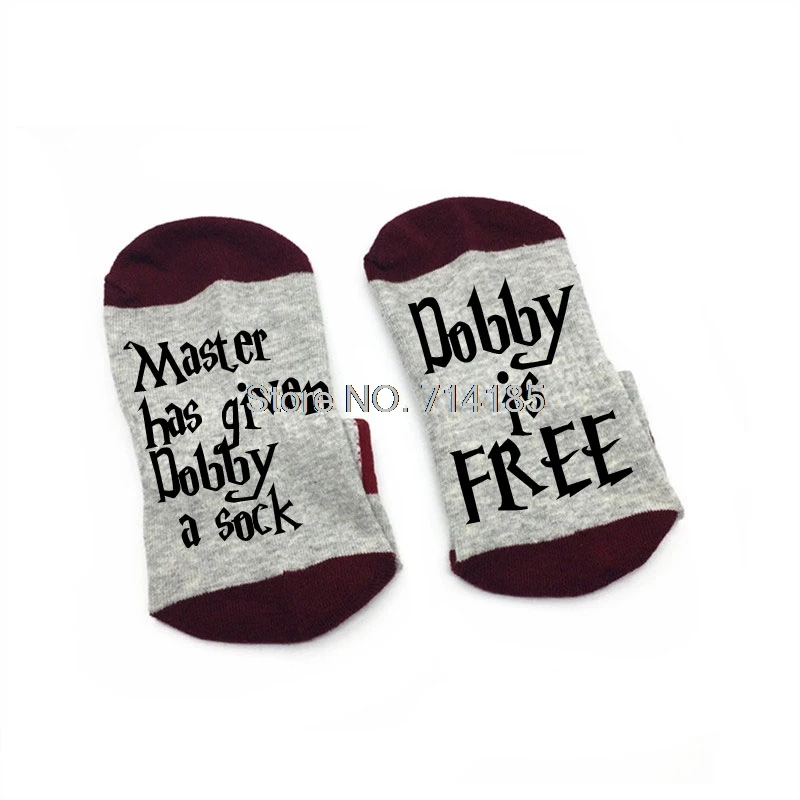 Мастер дал Dobby носки HP носок с надписью free удобные хлопковые для мужчин и