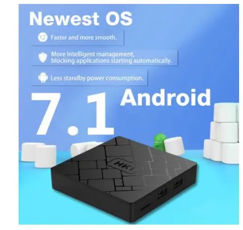 5 шт./лот HK1 Мини Android 7,1 Smart tv BOX 2 Гб 16 Гб kdплеер 18 медиаплеер