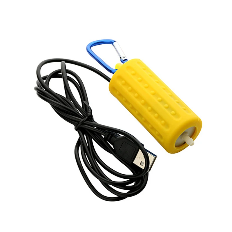 Портативный Миниатюрный аквариум с USB аквариумом кислородный воздушный насос немой энергосберегающие принадлежности для аквариума аксессуары - Цвет: Yellow