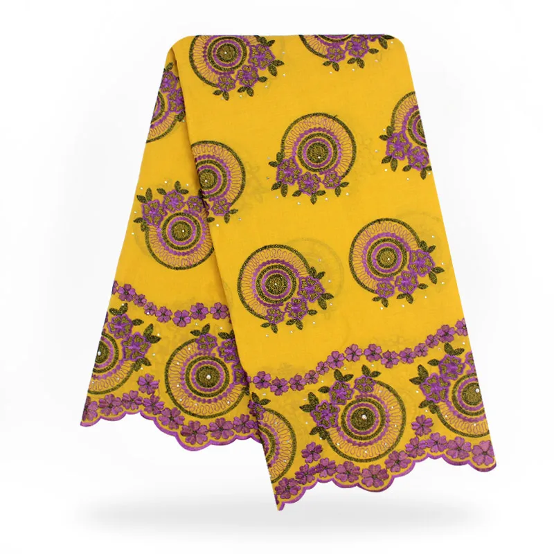 

African Cotton Swiss Voile Lace Fabric Gorgeous Swiss Voile Lace In Switzerland with stones Wedding dress C180718