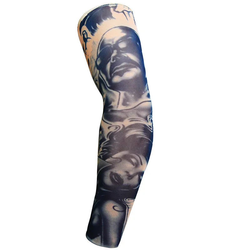 Вечерние рукава с 3D тату для взрослых защита от солнца баскетбольные