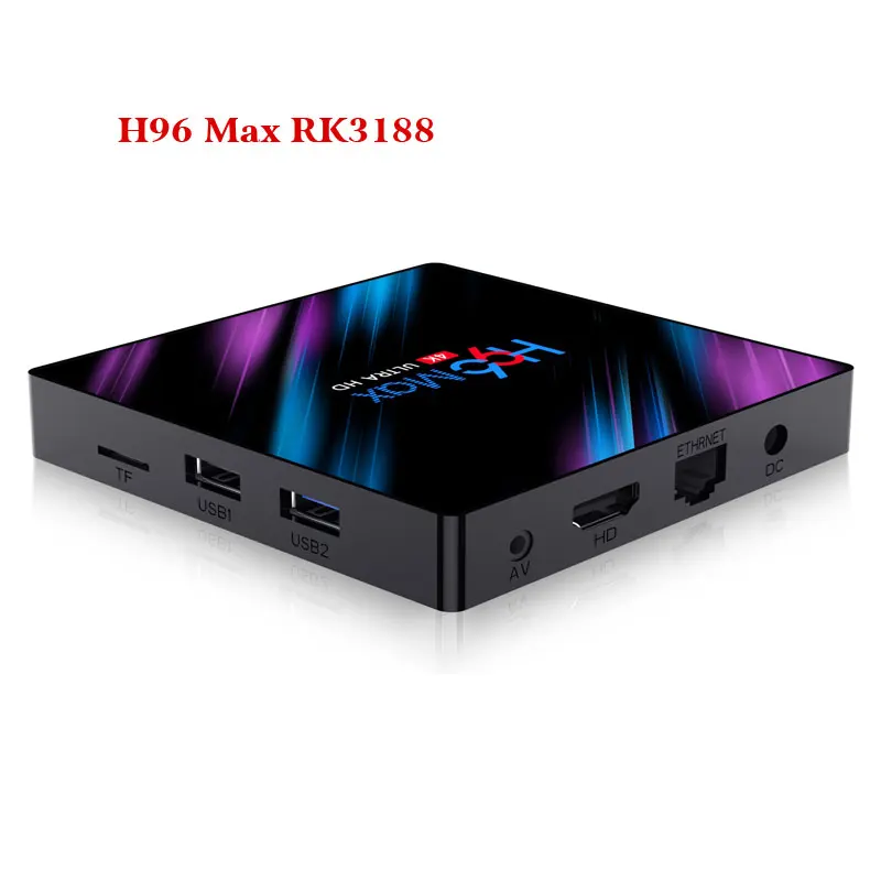 H96 Max RK3318 четырехъядерный Смарт ТВ приставка Android 9,0 4 Гб 64 Гб 2,4G/5G Wifi Bluetooth 4,0 телеприставка 4 ГБ 32 ГБ медиаплеер