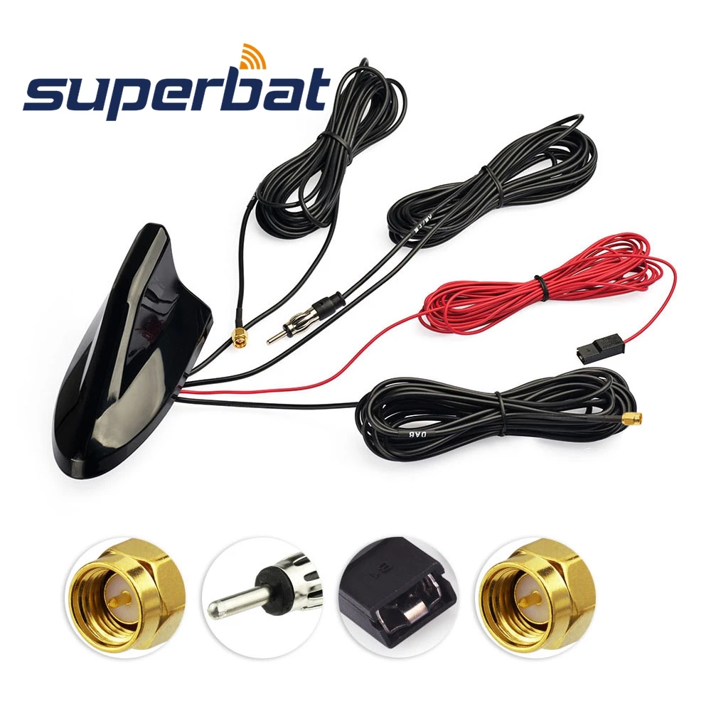 Суперлетучая мышь на крыше автомобиля Акула плавник GPS навигационная система DAB +