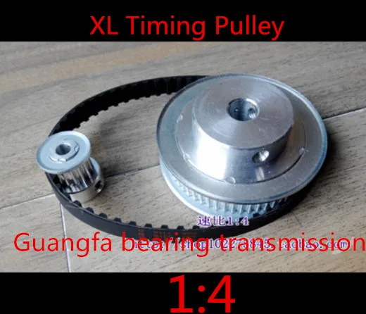 

1 pair XL 4:1 or 1:4 Timing Pulleys 10 teeth and 40 teeth belt width 10mm CNC Engraving Machine Parts