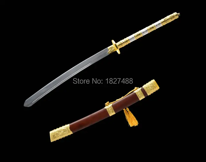 106 см * высококачественные китайские ножи WUSHU/KungFu Sword KangXi из марганцевой стали с