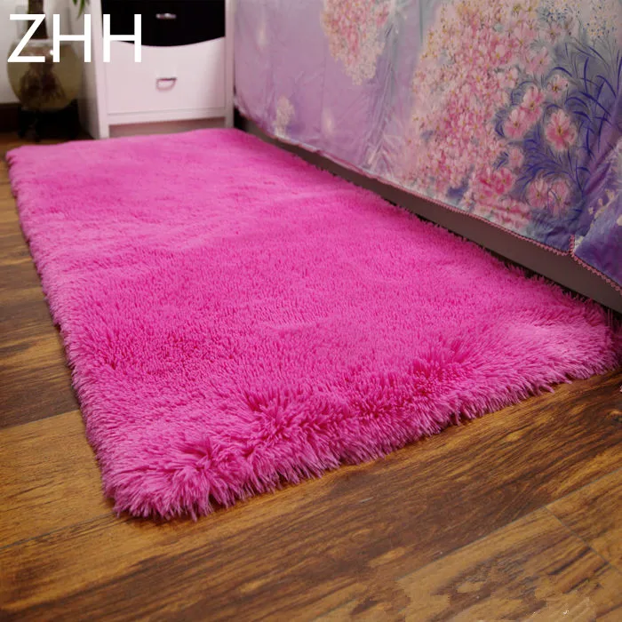 Плюшевые лохматые мягкие коврики по низкой цене 50*160 см Нескользящие Коврики для