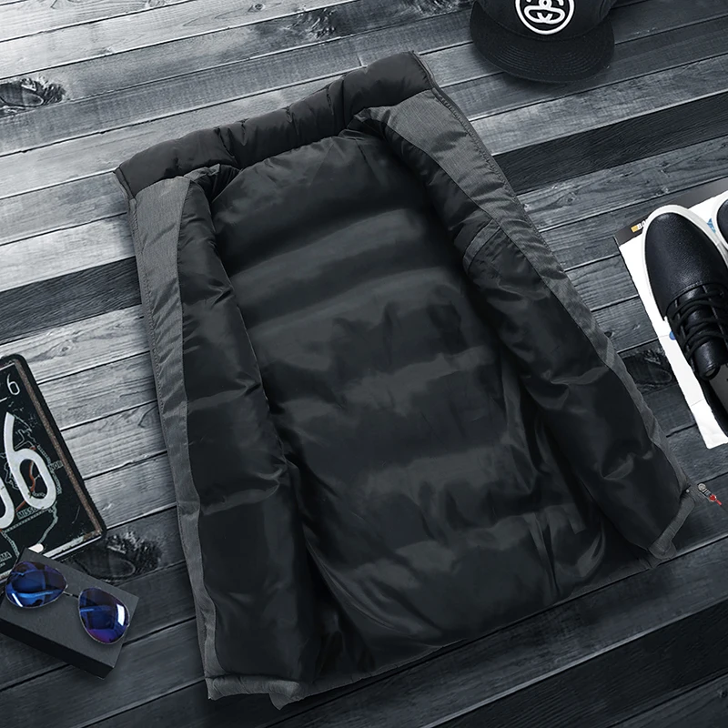 Новинка 2021 мужская зимняя куртка и пальто без рукавов мужской теплый пуховой