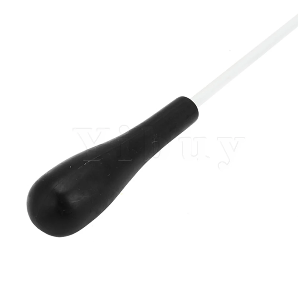 

Yibuy Silver Fibre Glass Music Conductor's Orchestra Choral Baton w/ Black ABS Handle Pack of 10