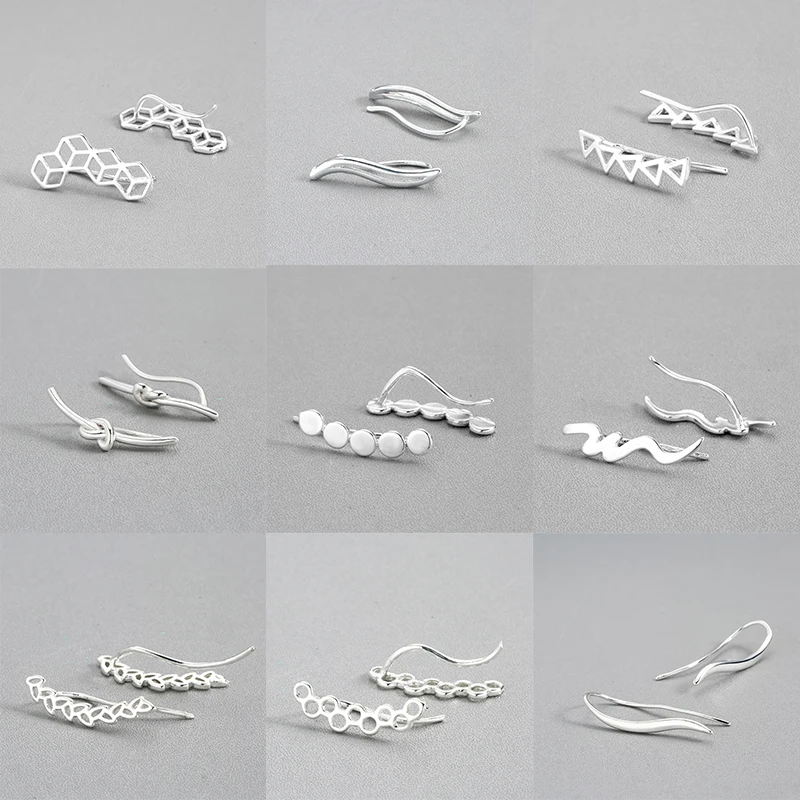 Женские сережки-волны Chereda сережки в форме S геометрической формы массивные 10