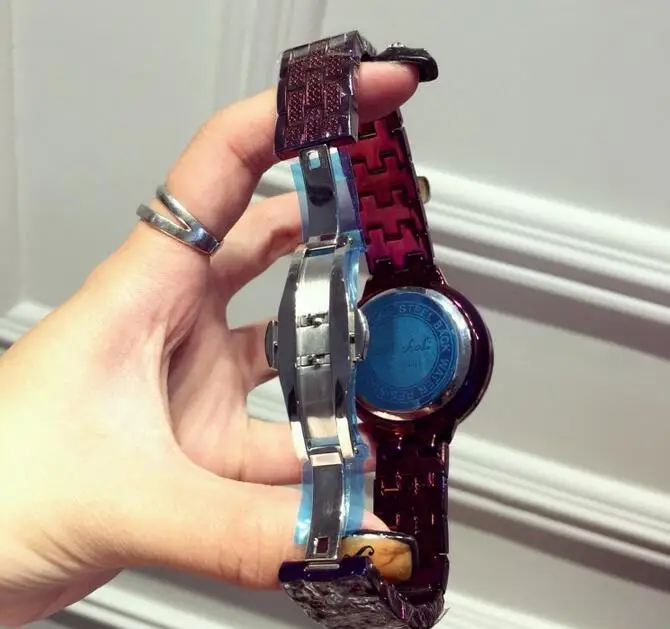 Часы Mashali женские кварцевые брендовые из нержавеющей стали Сияющие вращающиеся