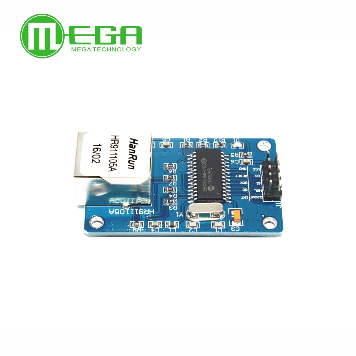 Сетевая плата ENC28J60 LAN Ethernet 25 МГц Кристальный AVR 51 LPC STM32 3 В|module ethernet|c c |