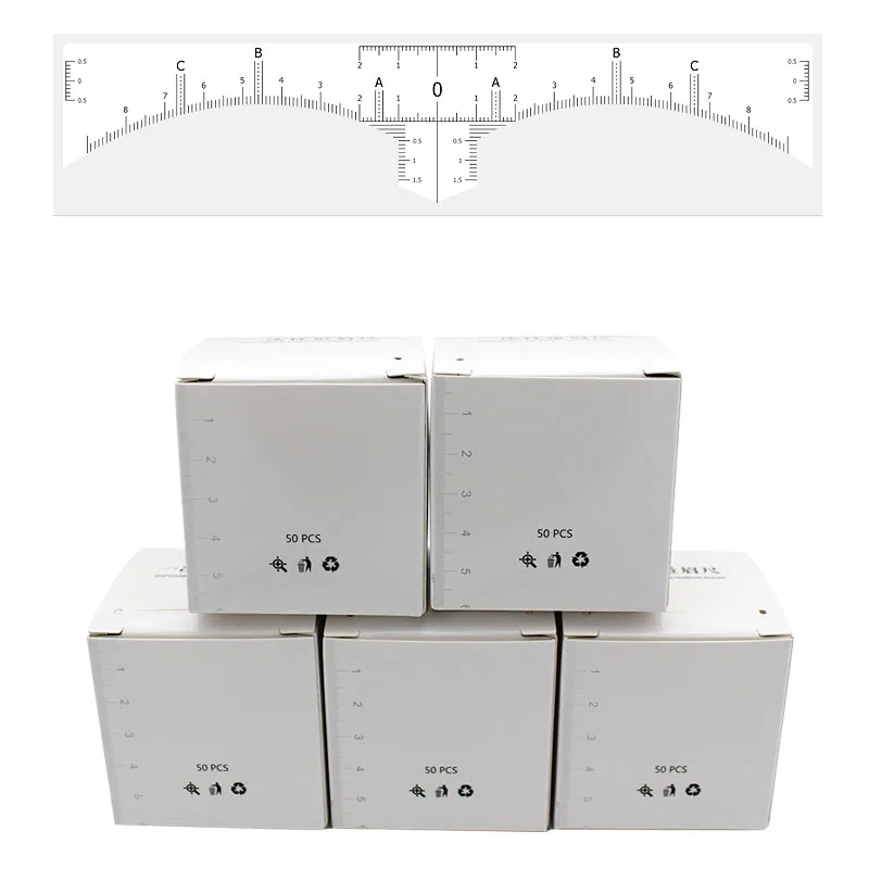 Одноразовая линейка для бровей стикер формирования трафареты принадлежности