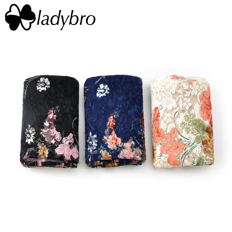 Ladybro, Осенние кружевные вязаные шапочки, женская шапка Skullies Beanies, шапка с принтом, хлопковая шапка, женская шапочка, Женская Повседневная Цветочная шапка